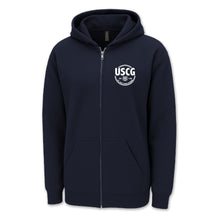 Load image into Gallery viewer, Pick Your Design Coast Guard Full Zip Hooded Sweatshirt
