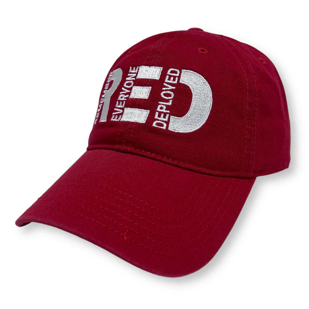 Remember Everyone Deployed Relaxed Twill Hat (Red)