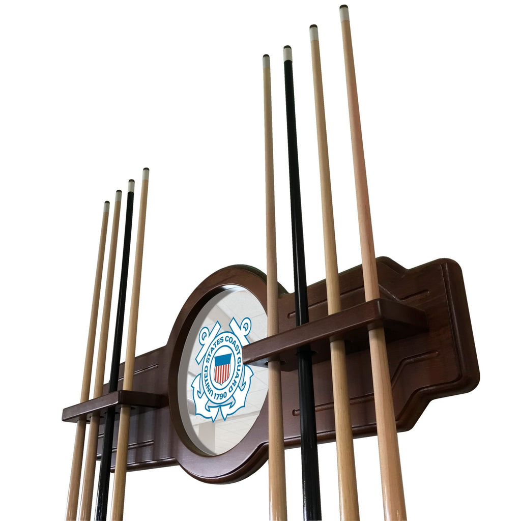 Coast Guard Seal Solid Wood Cue Rack*