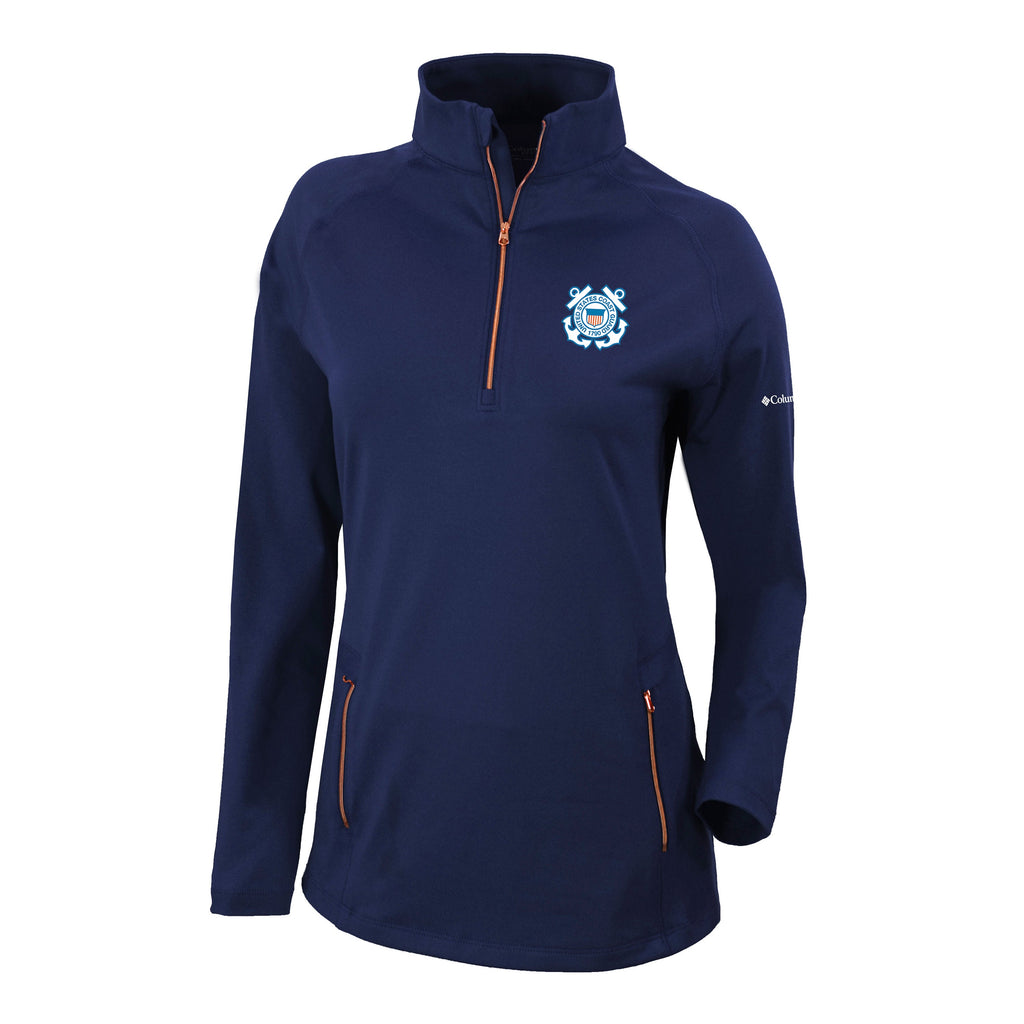 Coast Guard Women's Columbia Outward Nine 1/4 Zip Pullover*