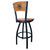 Coast Guard Seal Swivel Stool with Laser Engraved Back*