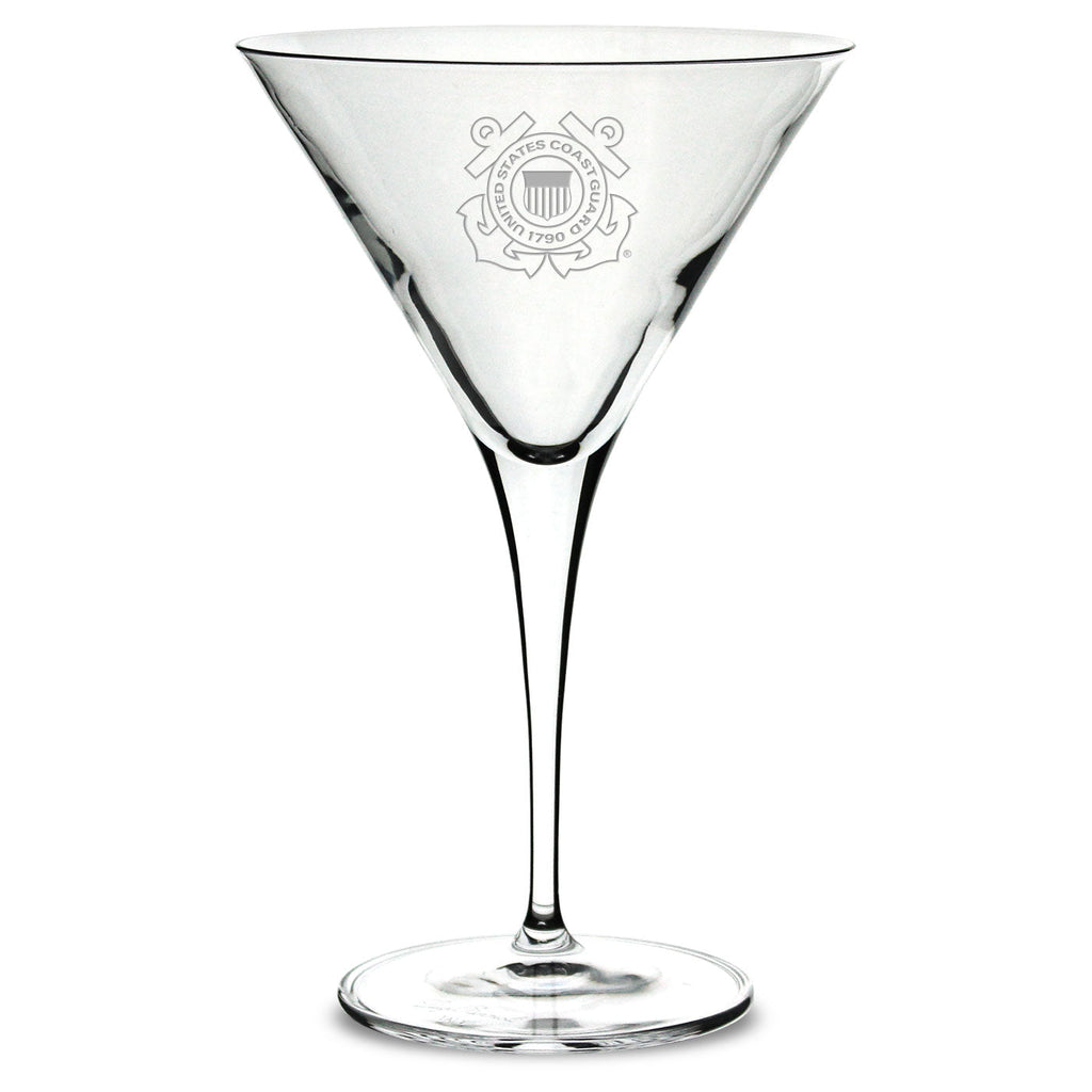 Coast Guard Luigi Bormioli 10oz Martini Glass*