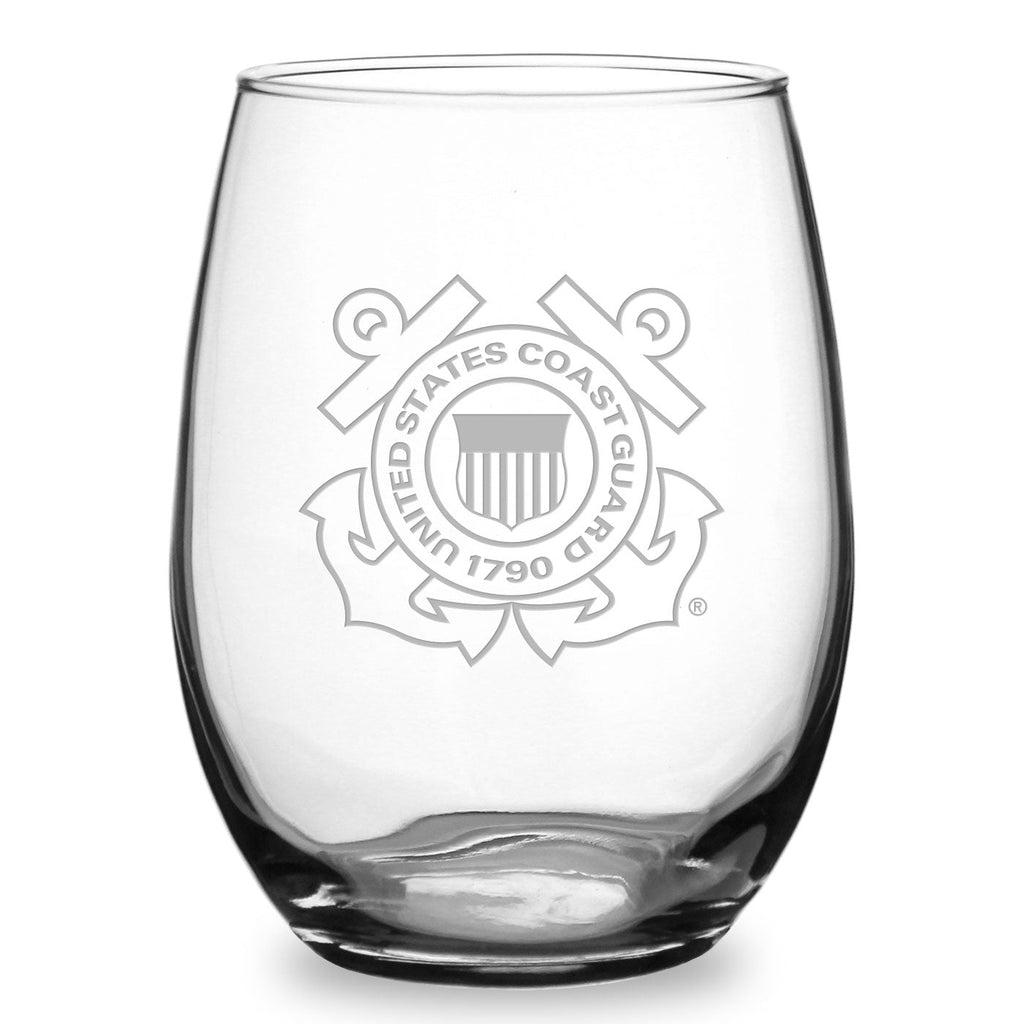 US Coast Guard 21oz Stemless Wine Glass*