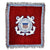 Coast Guard Knit Blanket (Navy)