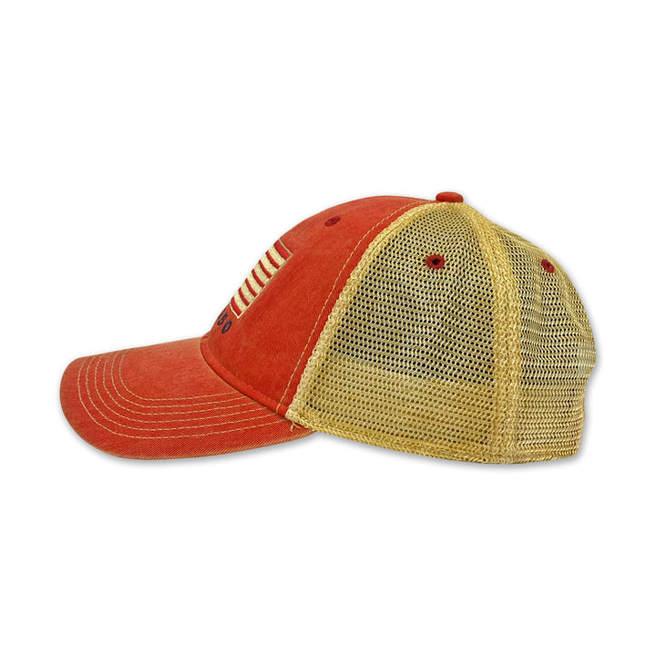 American Flag USA 250 Trucker Hat (Scarlet)