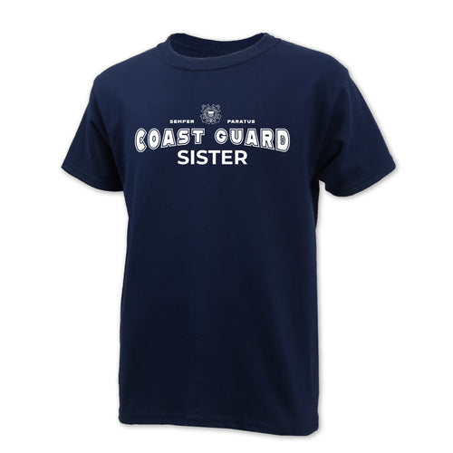 Coast Guard Youth Sister T-Shirt (Navy)
