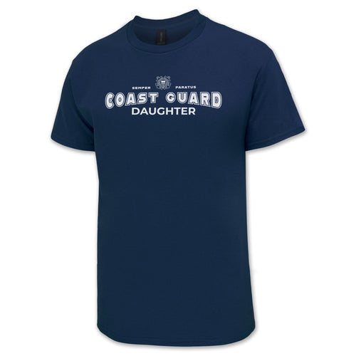 Coast Guard Daughter T-Shirt (Navy)