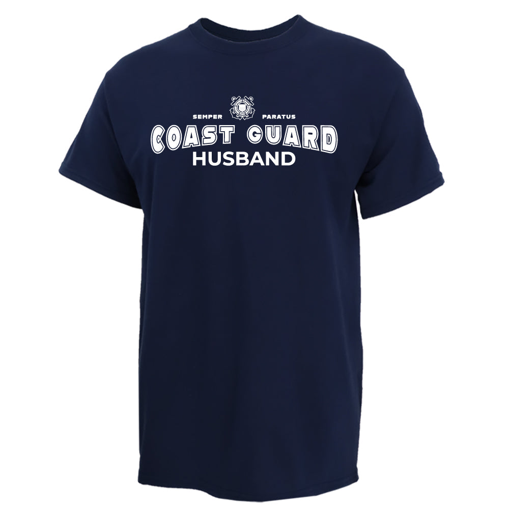 Coast Guard Husband T-Shirt (Navy)