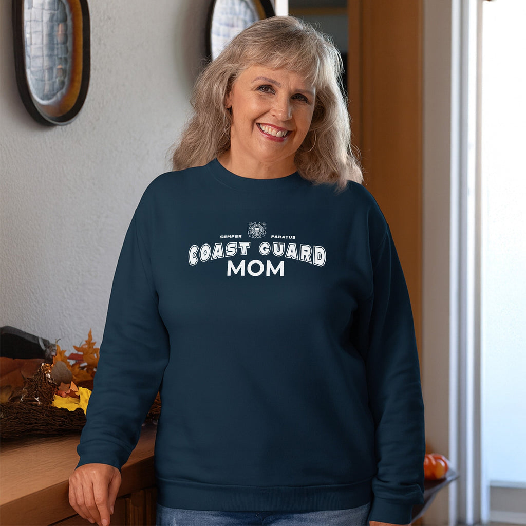 Coast Guard Mom Crewneck (Navy)