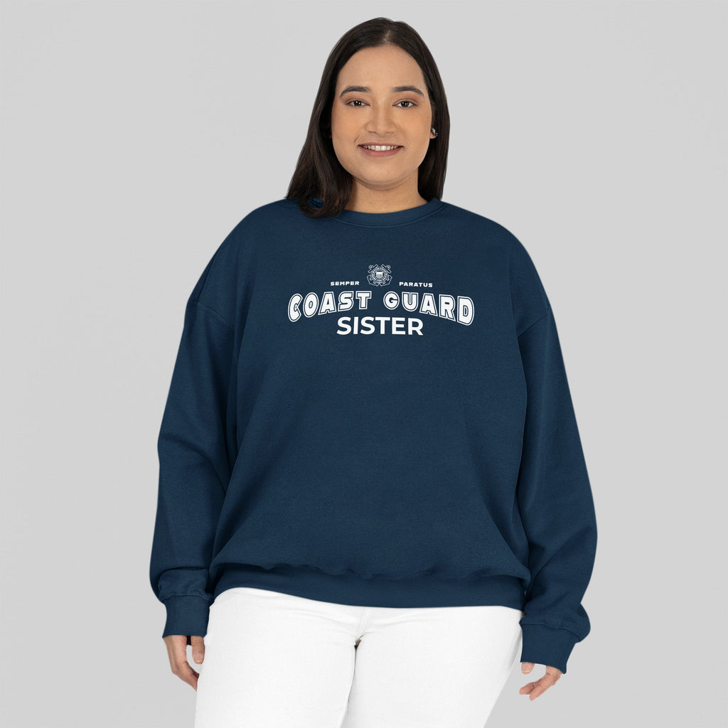 Coast Guard Sister Crewneck (Navy)