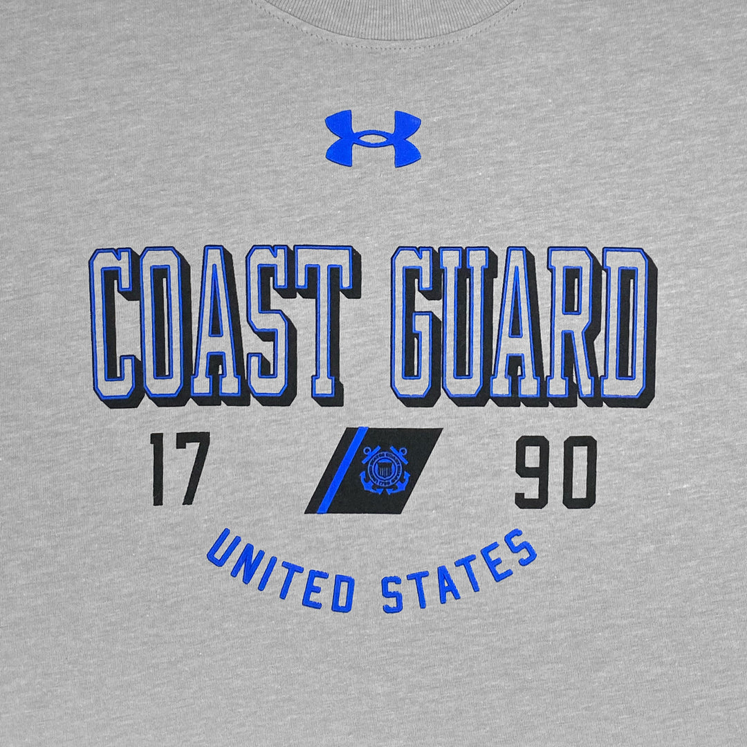 Coast Guard Under Armour 1790 Performance Cotton T-Shirt (Grey)