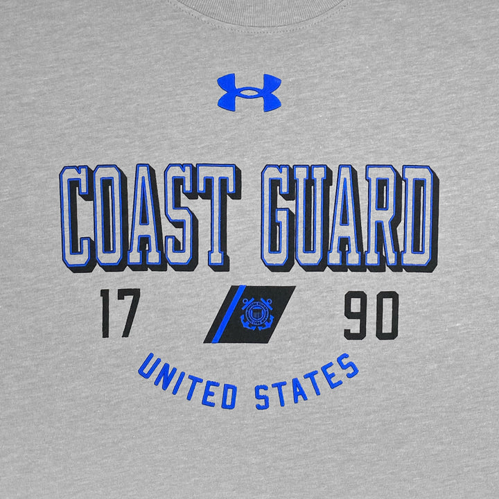 Coast Guard Under Armour 1790 Performance Cotton T-Shirt (Grey)