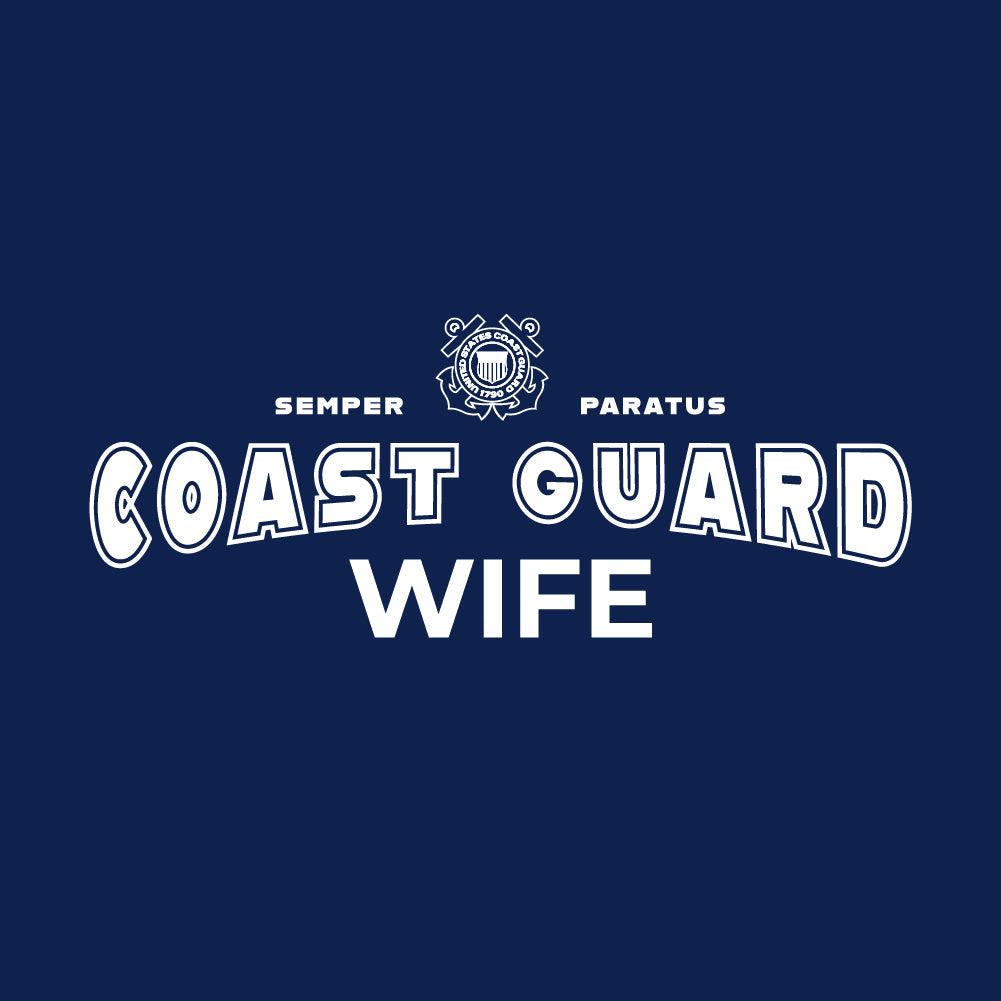 Coast Guard Wife T-Shirt (Navy)