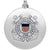 Coast Guard 2025 Seal 3" Satin Finish Flat Shatterproof Ornament (White)