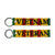 Vietnam Veteran Double Sided Embroidered Key Chain