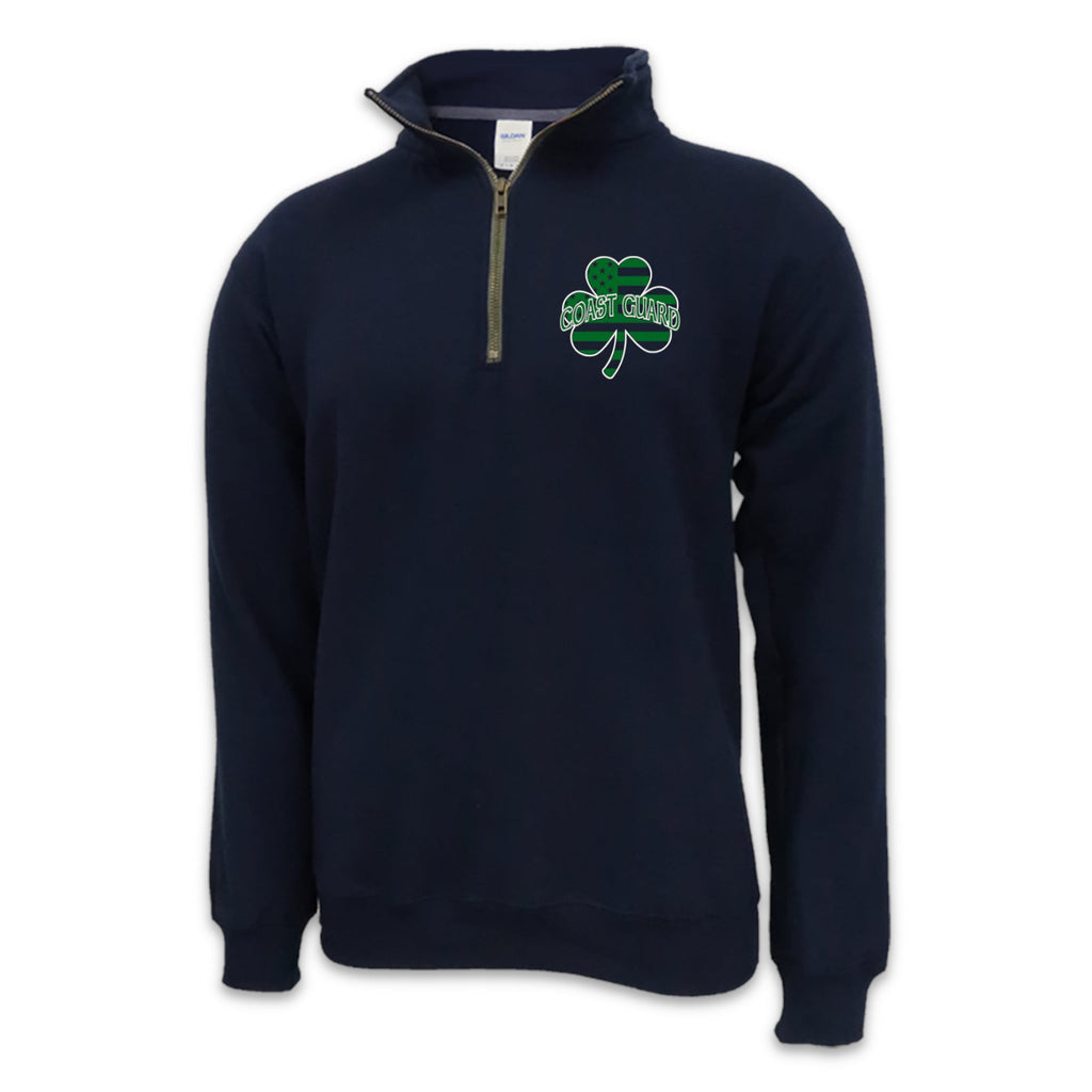 Pick Your Design Coast Guard 1/4 Zip Sweatshirt (Navy)