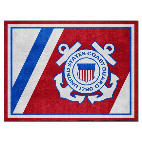 U.S. Coast Guard 8X10 Plush Rug