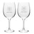 Coast Guard Seal Set of Two 19oz Wine Glasses with Stem