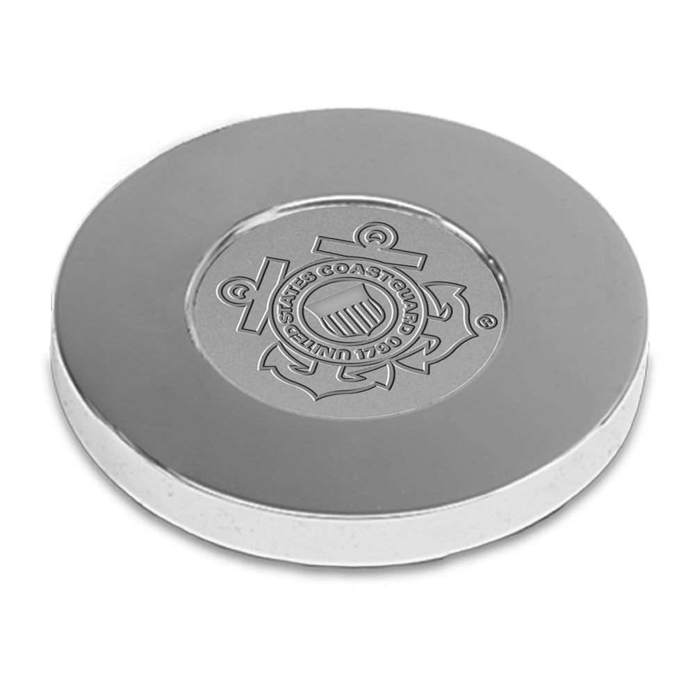 Coast Guard Seal Paperweight (Silver)
