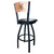 Coast Guard Seal Swivel Stool with Laser Engraved Back