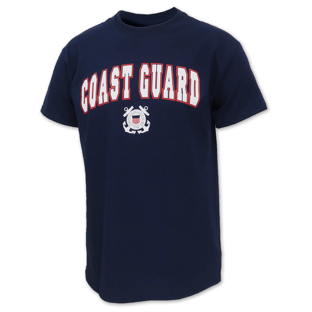 Coast Guard Arch Seal T-Shirt (Navy)