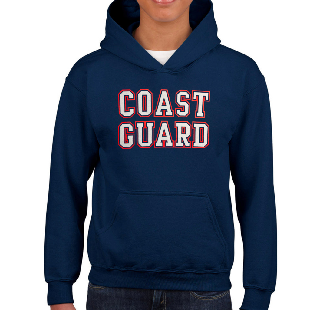 Coast Guard Youth Bold Core Hood (Navy)