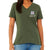 Coast Guard Lady Vet Left Chest Logo V-Neck T-Shirt