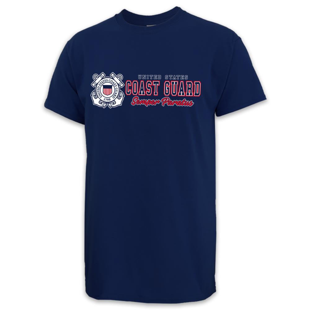 United States Coast Guard Semper Paratus USA Made T-Shirt