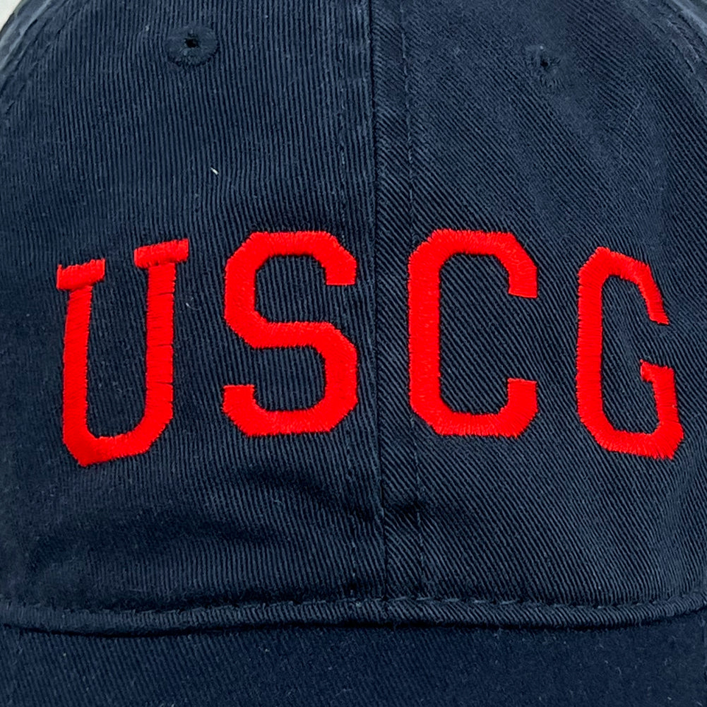 USCG Arch Relaxed Fit Hat (Navy/Red)