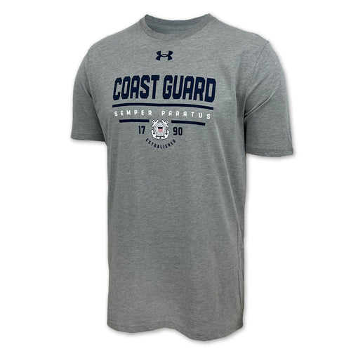Coast Guard Under Armour Semper Paratus T-Shirt (Steel Heather)