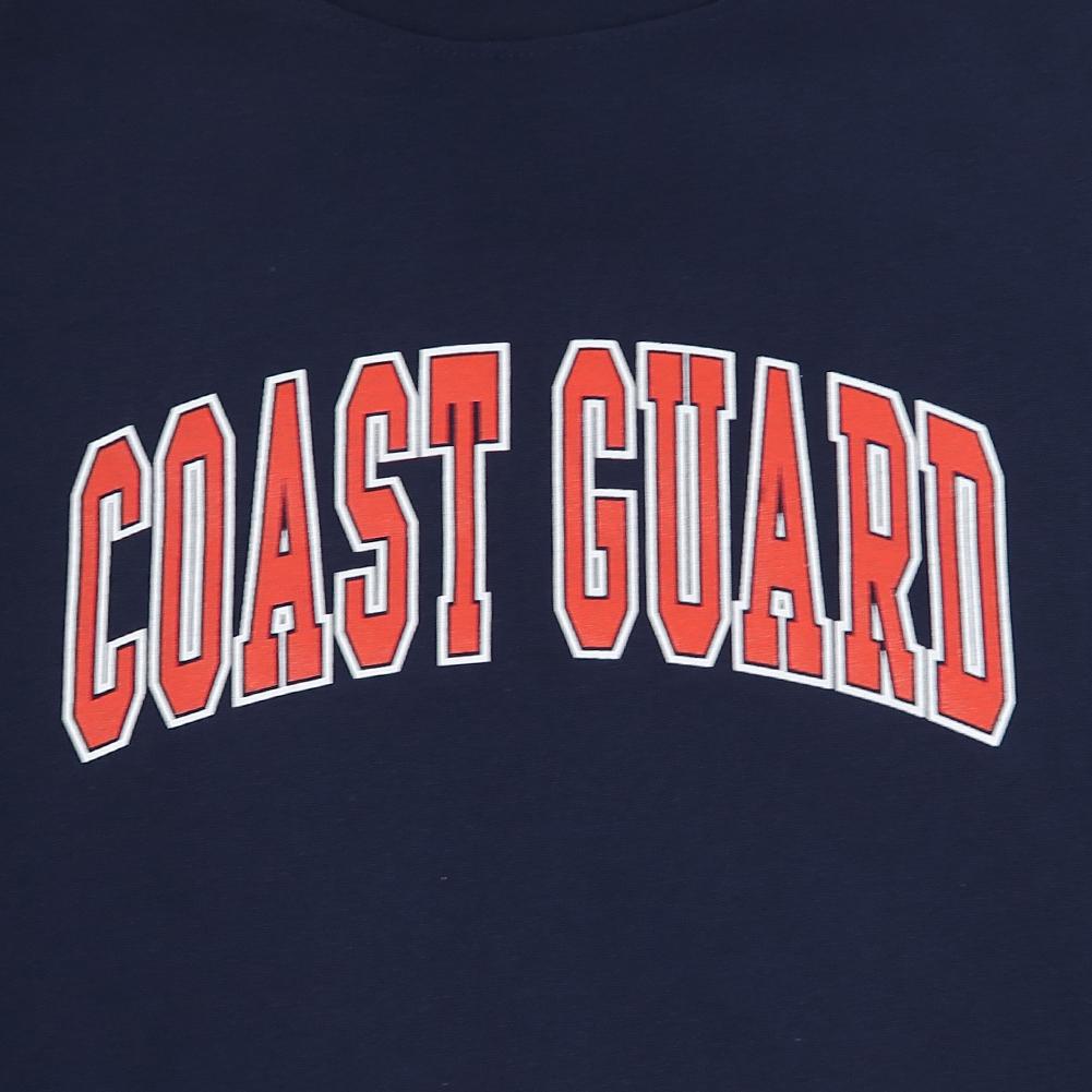 Coast Guard Ladies Arch V-Neck T-Shirt (Navy)