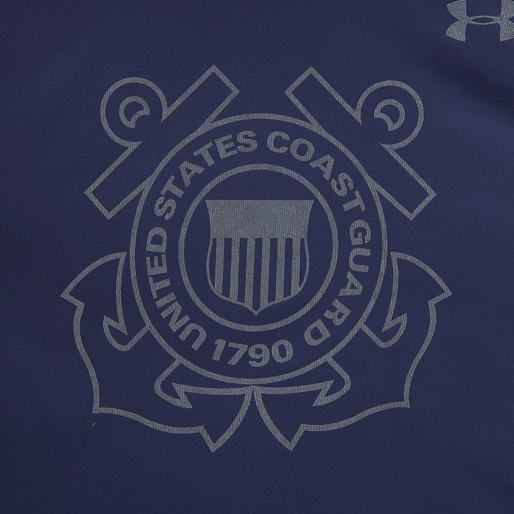 U.S. Coast Guard Sweatshirts: Coast Under Hoodie in Navy Armour Semper Fleece Paratus Guard Armour