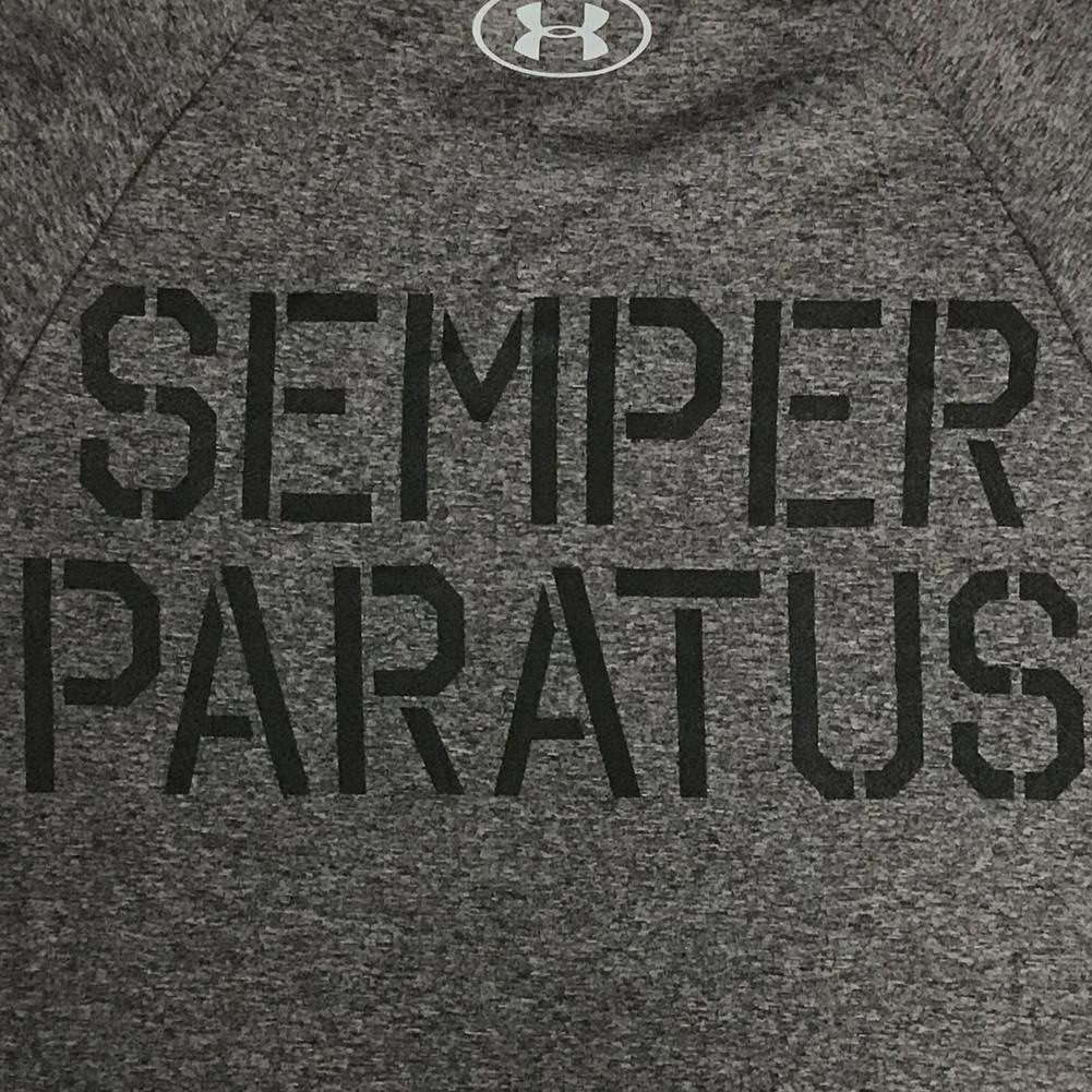 Coast Guard Under Armour Semper Paratus Tech T-Shirt (Charcoal)