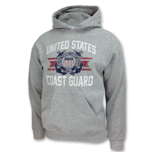 Coast Guard Vintage Basic Hood (Grey)