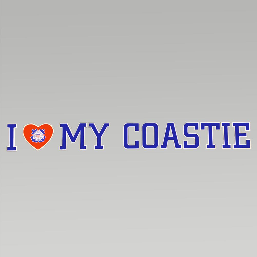 I Love My Coastie Decal