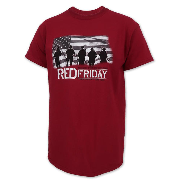 AFG Red Friday USA Flag Long Sleeve T-Shirt (Cardinal), LG