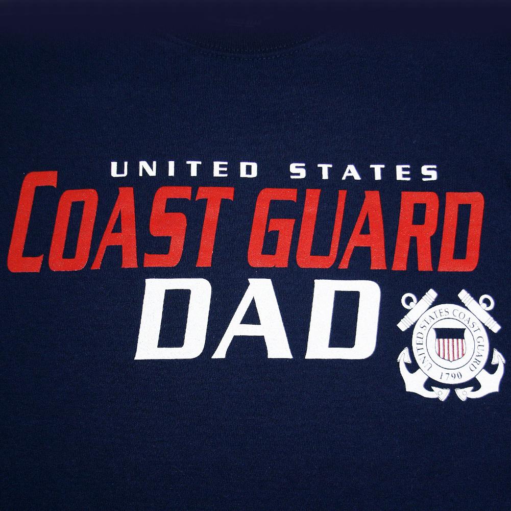 United States Coast Guard Dad T-Shirt (Navy)